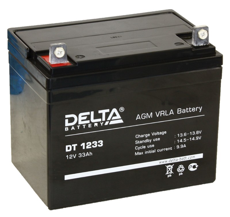DT 1233 - аккумулятор Delta DT 33ah 12V  